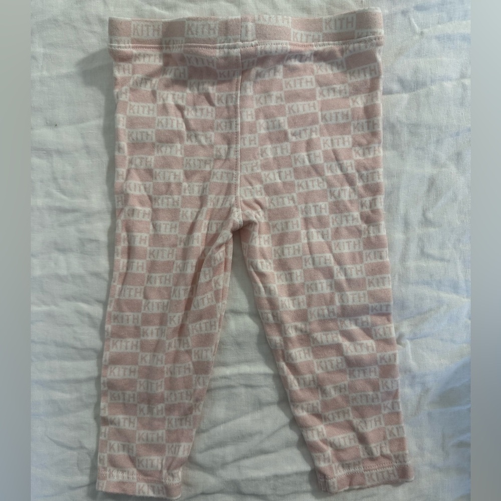 KITH baby girl logo print pants